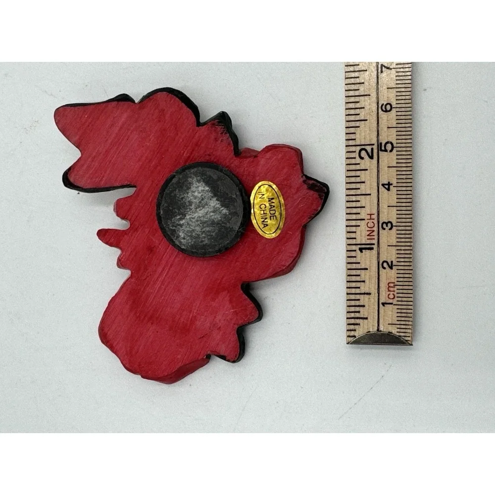 Vintage Butterfly & Rose Resin Magnet